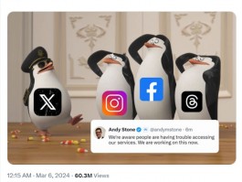 Facebook和Instagram全球死机：马斯克配图调侃“友商”