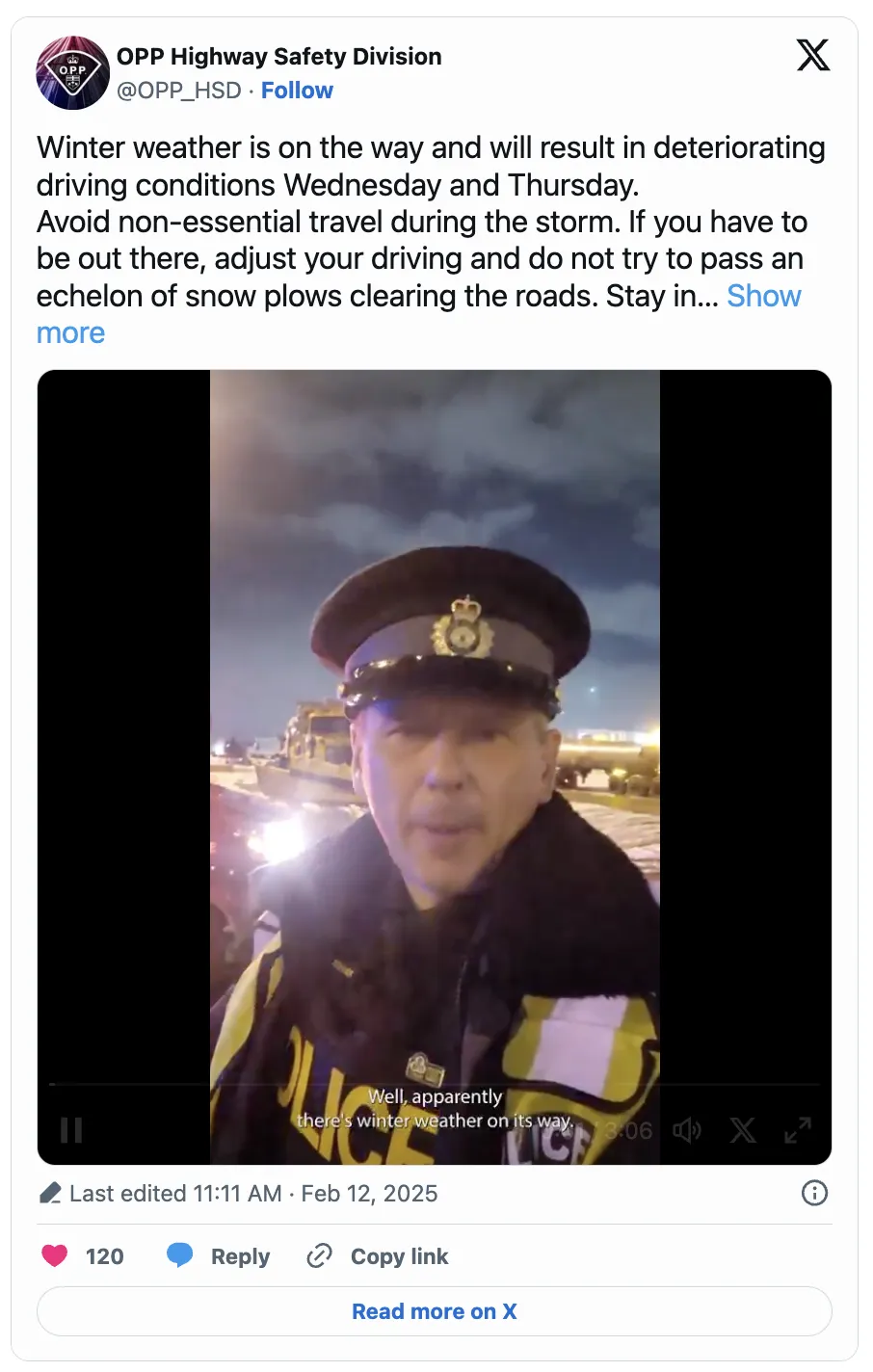 多伦多30cm大暴雪来袭!旺、列治文山等华人区受灾最严重!多个路段将拥堵中断、车停路边罚200 第3张 多伦多30cm大暴雪来袭!旺、列治文山等华人区受灾最严重!多个路段将拥堵中断、车停路边罚200 第3张